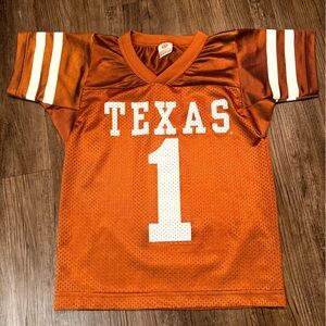 Texas Longhorns Football Jersey with White Number 1